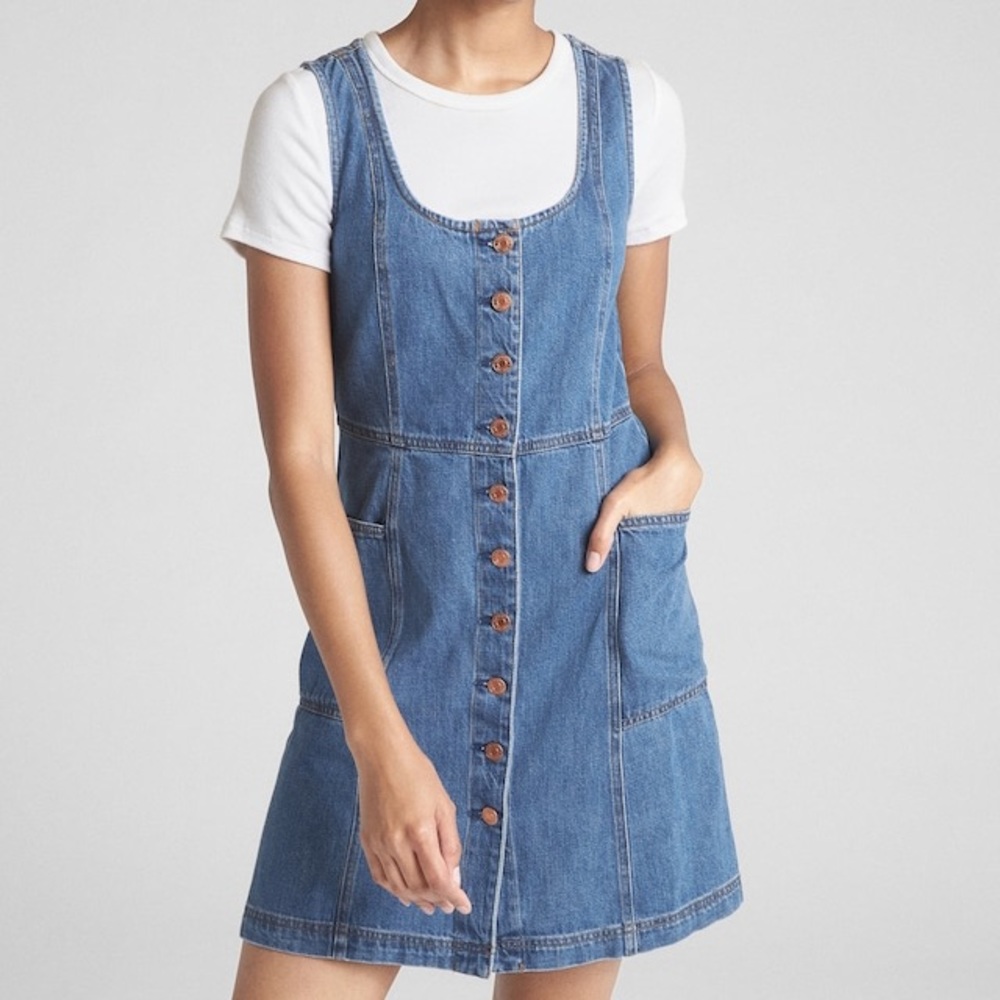 ISO Gap Women’s Button-Front Denim Dress